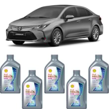 Kit 5 Óleo Toyota Corolla 1.8 16v Helix HX8 SP 5W-30 Shell