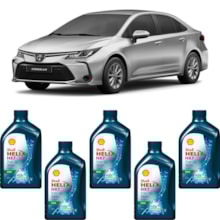 Kit 5 Óleo Toyota Corolla 2.0 16v Helix HX7 Flex 5W-30 Shell