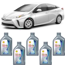 Kit 5 Óleo Toyota Prius 1.8 16v Helix HX8 SP 5W-30 Shell