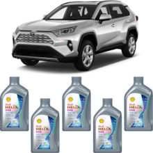 Kit 5 Óleo Toyota Rav4 S 2.5 16v Helix HX8 SP 5W-30 Shell