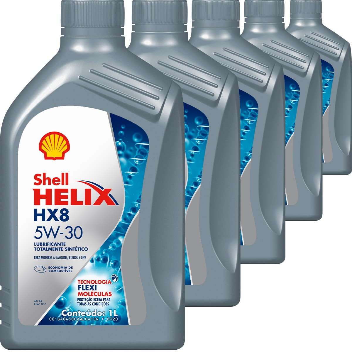 Kit 5 Óleo Toyota Rav4 S 2.5 16v Helix HX8 SP 5W-30 Shell - Box Online