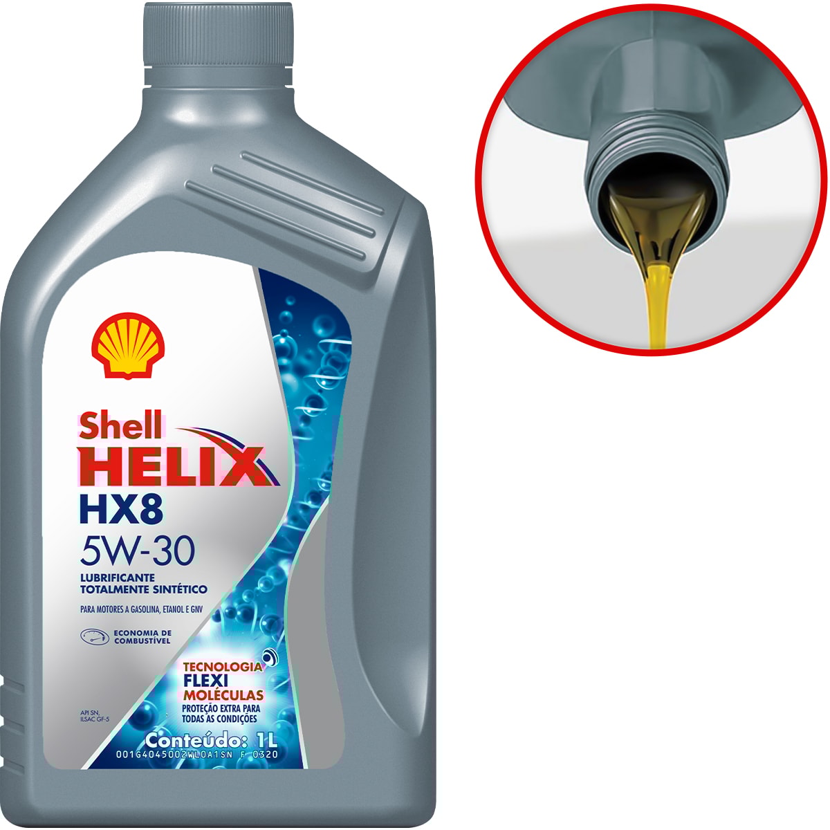 Kit 5 Óleo Toyota Rav4 S 2.5 16v Helix HX8 SP 5W-30 Shell - Box Online