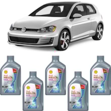 Kit 5 Óleo Volkswagen Golf 2.0 16v Helix HX8AV 5W-40 Shell