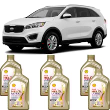 Kit 6 Óleo Kia Sorento 3.3 24v DFI Helix Ultra SP 5W30 Shell
