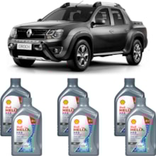 Kit 6 Óleo Renault Duster Oroch 2.0 Helix HX8AV 5W-40 Shell