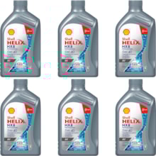 Kit 6 Óleo Renault Duster Oroch 2.0 Helix HX8AV 5W-40 Shell
