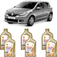 Kit 6 Óleo Renault Sandero 2.0 Helix Ultra AV 5W-40 Shell