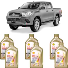 Kit 6 Óleo Toyota Hilux 2.7 16v Helix Ultra SP 5W-30 Shell