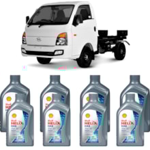 Kit 8 Óleo Hyundai HR 2.5 16v DFI Helix HX8 SP 5W-30 Shell