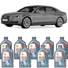 Kit 9 Óleo Audi A8 D4 Glll 4.0 32v V8 Helix HX8AV 5W40 Shell
