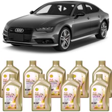 Kit 9 Óleo Audi S7 4.0 32v V8 Helix Ultra AV 5W-40 Shell