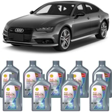 Kit 9 Óleo Audi S7 4.0 32v V8 TFSI Helix HX8AV 5W-40 Shell
