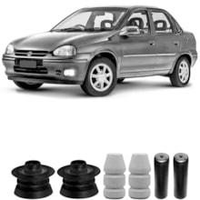 Kit Batente Amortecedor Traseiro Corsa Classic Sedan Axios