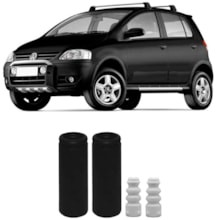 Kit Batente Coifa Traseiro Volkswagen Crossfox 05 a 18 Axios