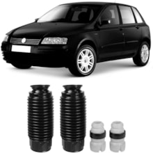Kit Batente e Coifa Dianteiro Fiat Stilo 2003 a 2011 Sampel Kit Batente e Coifa Dianteiro Fiat Stilo 2003 a 2011 Sampel
