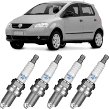 Kit Jogo 4 Velas de Ignição Volkswagen Fox Golf Polo 8v NGK
