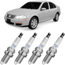 Kit Jogo 4 Velas de Ignição VW Golf Polo Laser Iridium NGK
