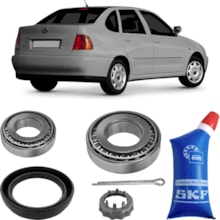 Kit Rolamento Roda Traseira Polo Classic 1.0 1996 a 2002 Skf