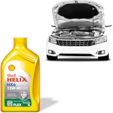 Óleo Helix HX6 Flex 15W-40 1L Shell