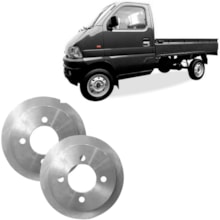 Par Disco Freio Dianteiro Chana Cargo 1.0 2005 Hipper Freios