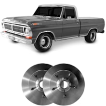 Par Disco Freio Dianteiro Ford F1000 82 a 92 Hipper Freios