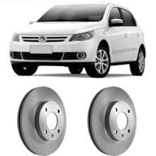 Par Disco Freio Dianteiro Gol G5 1.0 8v aro 13 Hipper Freios