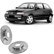 Par Disco Freio Dianteiro Gol Gti 1995 a 2001 Hipper Freios