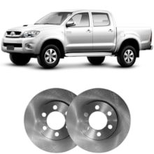 Par Disco Freio Dianteiro Hilux 3.0 aro 15 Hipper Freios