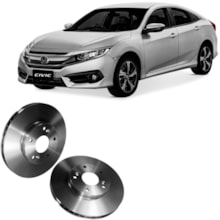 Par Disco Freio Dianteiro Honda Civic Hr-v Hipper Freios