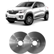 Par Disco Freio Dianteiro Kwid 1.0 2019 S/Cubo Hipper Freios