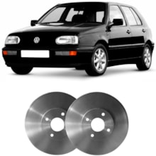 Par Disco Freio Dianteiro Sólido Golf Passat Hipper Freios