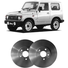 Par Disco Freio Dianteiro Sólido Jimny 1.3 Hipper Freios