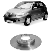 Par Disco Freio Sólido Traseiro C3 1.6 16v Hipper Freios