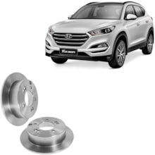 Par Disco Freio Traseiro Hyundai Tucson 2005 Hipper Freios