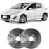 Par Disco Freio Traseiro Sólido Peugeot 308 Hipper Freios