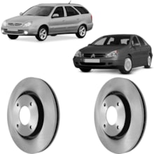 Par Disco Freio Ventilado Citroen C4 C5 Xsara Break 00 a 21 Par Disco Freio Ventilado Citroen C4 C5 Xsara Break 00 a 21