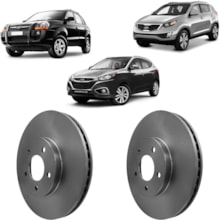 Par Disco Freio Ventilado Tucson 2.0 Sportage Hipper Freios