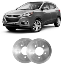 Par Disco Traseiro Hyundai I30 2.0 16v 09 a 12 Hipper Freios