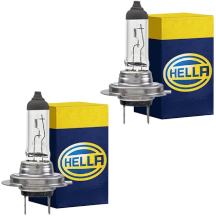 Par Lâmpada Caminhões Farol Biodo H7 24v 70w Hella