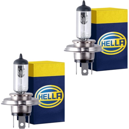 Par Lâmpada H4 Faróis 12v 60/55w Bi-iodo Hella