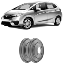 Par Tambor Freio Traseiro Fit City 1.5 2015/... HipperFreios Par Tambor Freio Traseiro Fit City 1.5 2015/... HipperFreios
