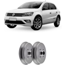 Par Tambor Freio Traseiro Vw Gol G6 2013 Hipper Freios