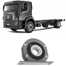 Rolamento do Cardan Com Suporte VW 16300 17300 Suporte Rei