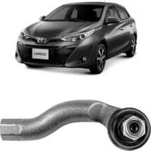 Terminal Direção Esquerdo Toyota Yaris 2018 a 2022 Viemar