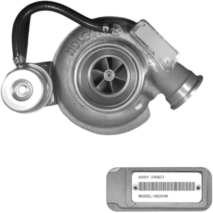 Turbina Agrale 7500 2003 a 2010 4BTAA 4.5 HE221W Holset