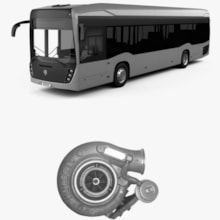 Turbina Cummins 6ISB 212 Hp Kamaz Ônibus HX35W Holset
