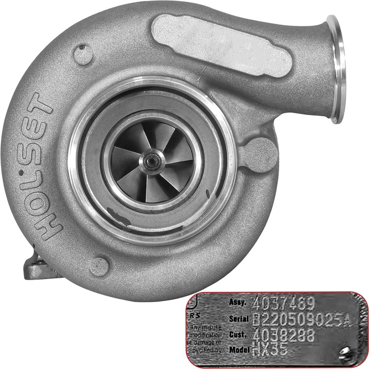 コマツ Turbina Komatsu QSB FG25T-16 WA200-6 PC138US-8 Holset - Box Online
